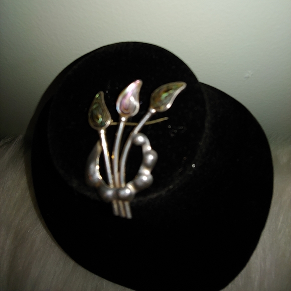 VTG Hecho En Mexico Sterling Brooch - Picture 2 of 5